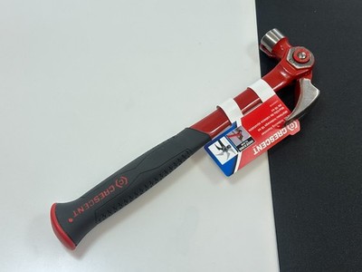NEW Crescent Tools CINDEX18 18 Oz. Steel INDEXING INDEXABLE Claw Hammer, Red/Blk