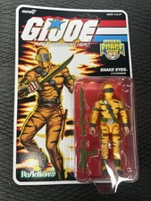 Super 7 Reaction Gi Joe TIGER FORCE SNAKE EYES O Ring Commando Target IN HAND
