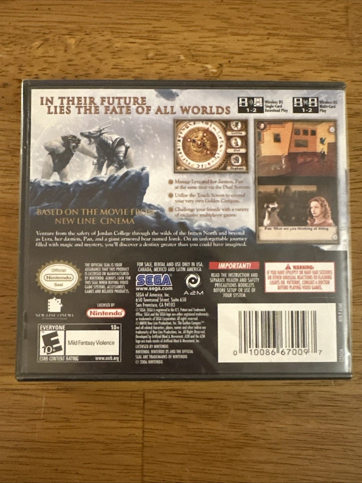 The Golden Compass Game For Nintendo DS SEGA 2006 New Sealed Free Shipping - Image 3 of 4