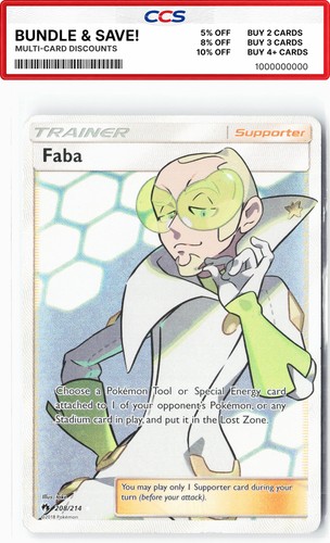 Faba (Full Art) 208/214 SM - Lost Thunder