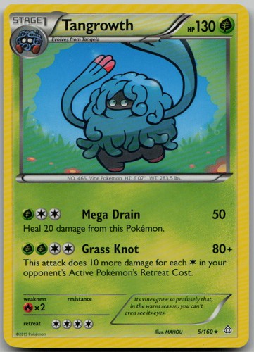 Tangrowth 5/160 Rare XY - Primal Clash LP Pokemon
