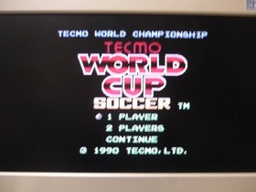 [Tube 00] [] Game Software FC Tecmo World Cup Soccer (No Box Theory) Famicom