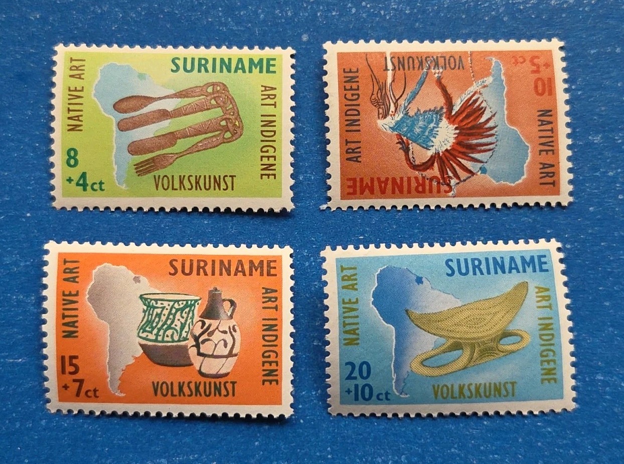 Surinam Stamps, Scott B69-B72 Complete Set MNH