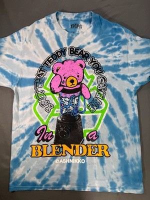 Ashnikko Tie Dye Graphic Tee XXL Teddy Bear Blender Alt Y2K Tour Shirt