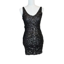 Speechless Black Sequin Mini Party Dress | Size Small