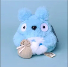 10cm My Neighbor Totoro Interactive Plush Keychain - Studio Ghibli Blue Totoro
