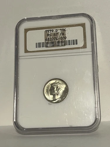 1939 D MERCURY DIME NGC MS67 FB   GEM+++++