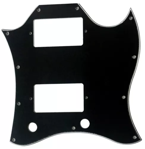 Custom For US Gibson SG Standard Style Guitar Pickguard,3 Ply Black