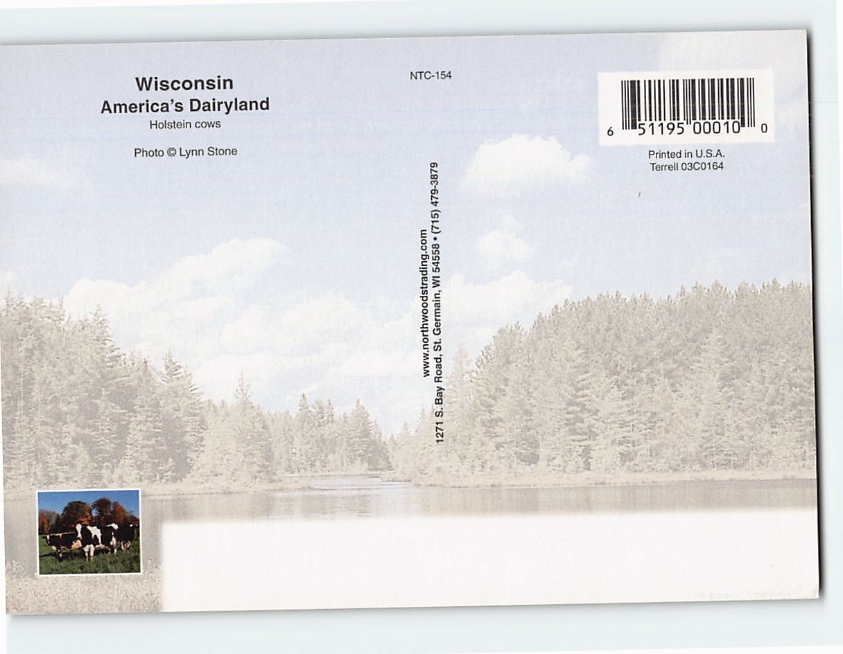 Postcard Wisconsin America's Dairyland USA eBay