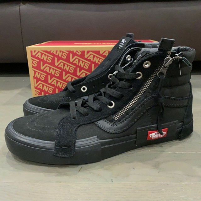 VANS Sk8hi Reissue Cap Deconstructed Black Checkerboard Sz 8 Men