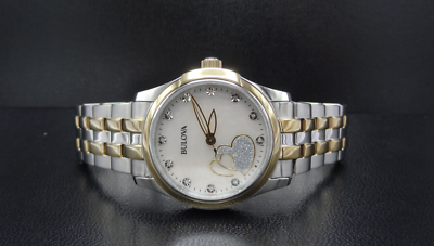 Bulova Chronograph Diamond Ladies Watch Pearl Dial Two-Tone Bracelet Case Bulova | Accessories | Bulova Chronograph Diamond Ladies  main image 3