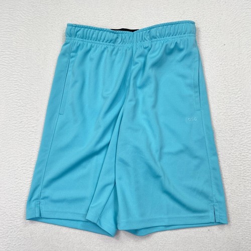 DSG Boys Mesh Training Shorts Youth Size Large Ocean Blue Elastic Waist
