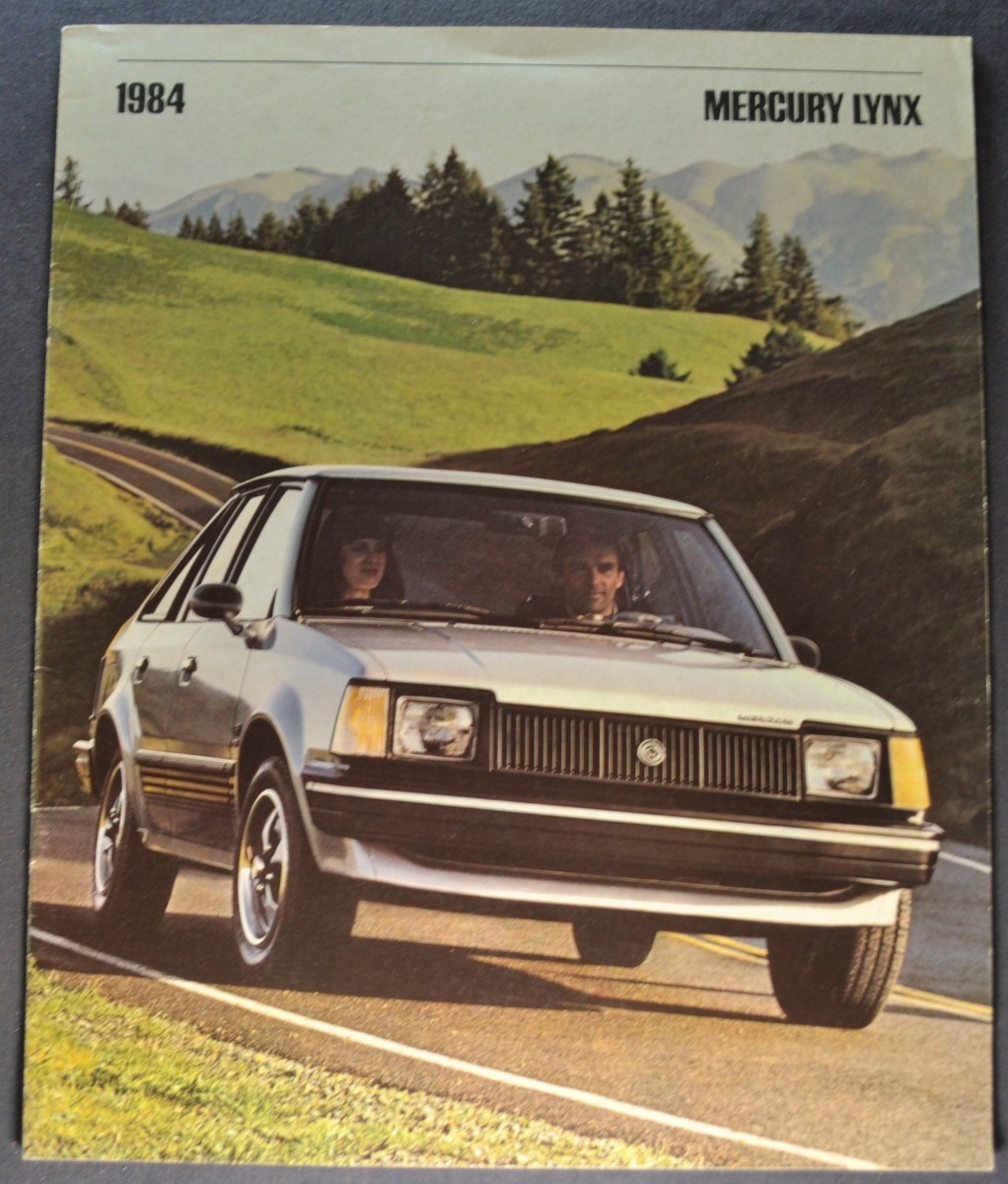 1984 Mercury Lynx Catalog Brochure RS L GS RS LTS Wagon Nice
