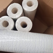 5 x AnaglyptaThick Textured Buckingham White Printable Vinyl Wallpaper RD6300