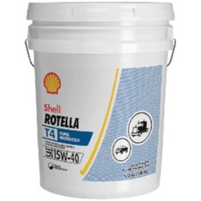 Aceite de motor Shell Rotella T4 protección múltiple resistente diésel 15W-40, 5 galones