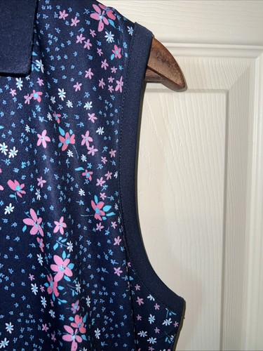 Callaway Sleeveless Golf Dress Opti-Dri Multicolor Floral Print Size L - Picture 5 of 10