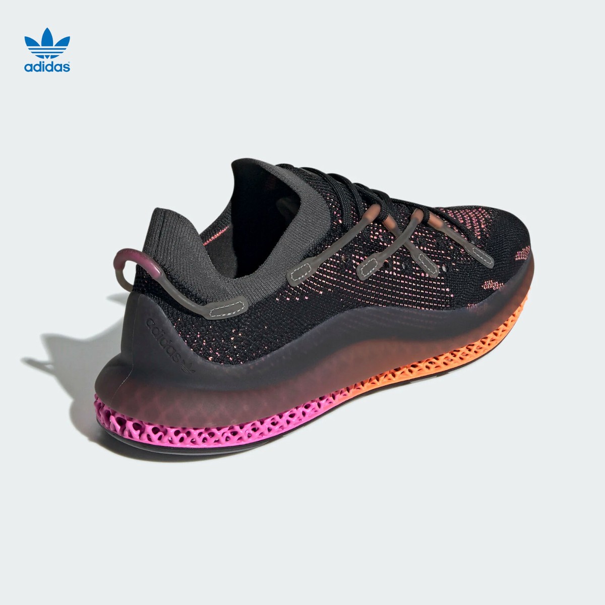 Adidas Originals 4D Fusio Primeknit Black/Orange/Pink FZ2414