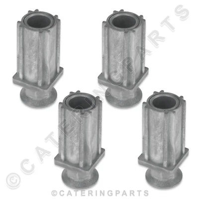 CPUK 25mm SQUARE TABLE LEG / ADJUSTABLE FEET / FOOT INSERT FOR STAINLESS STEEL TABLE