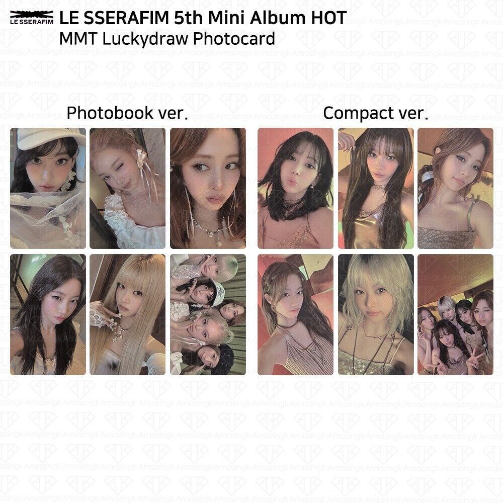 Le Sserafim 5th Mini Album HOT MMT Luckydraw Photocard KPOP Le Sserafim 5th Mini Album HOT MMT Luckydraw Photocard KPOP