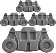 4Pcs W10195416V Dishwasher Wheels W10195416 Lower Rack Kit For Whirlpool,Kenmore