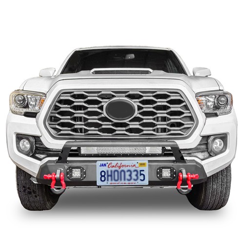 For Toyota Tacoma 2016-2022 Front or Rear Bumper Guard w/ LED Lights & D-rings - Picture 10 of 17