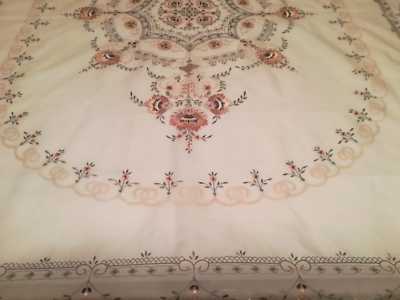 Couvre-lit 2 Places Vintage Années 80 - Organza De Soie - élégant été