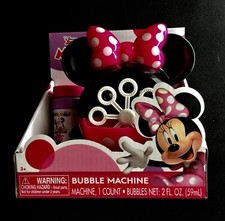Disney Junior Minnie Mouse Bubble Machine Ages 3 Requires 3 AA Batteries