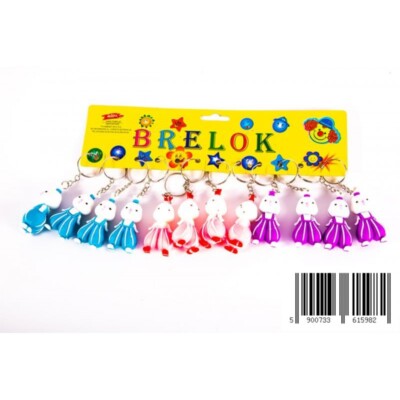 5900733615982 Brelok gumowy Ludzik 6 cm PBH A 12 TOYS 0142D  MID TOYS