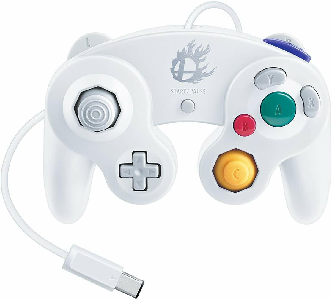 Nintendo Super Smash Bros. White Classic Gamecube Controller