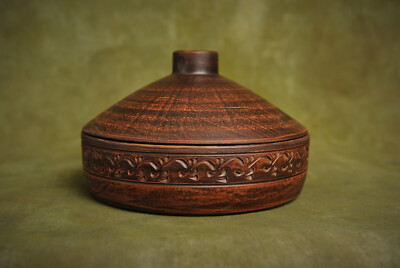 Handmade Clay Cooking Pot Frying Pan Organic Ceramics Bread Baking Dish Pan