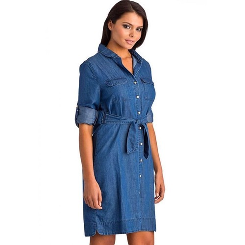 Marisa kenson Collection fabulous denim dress NEW $139 - Picture 2 of 4
