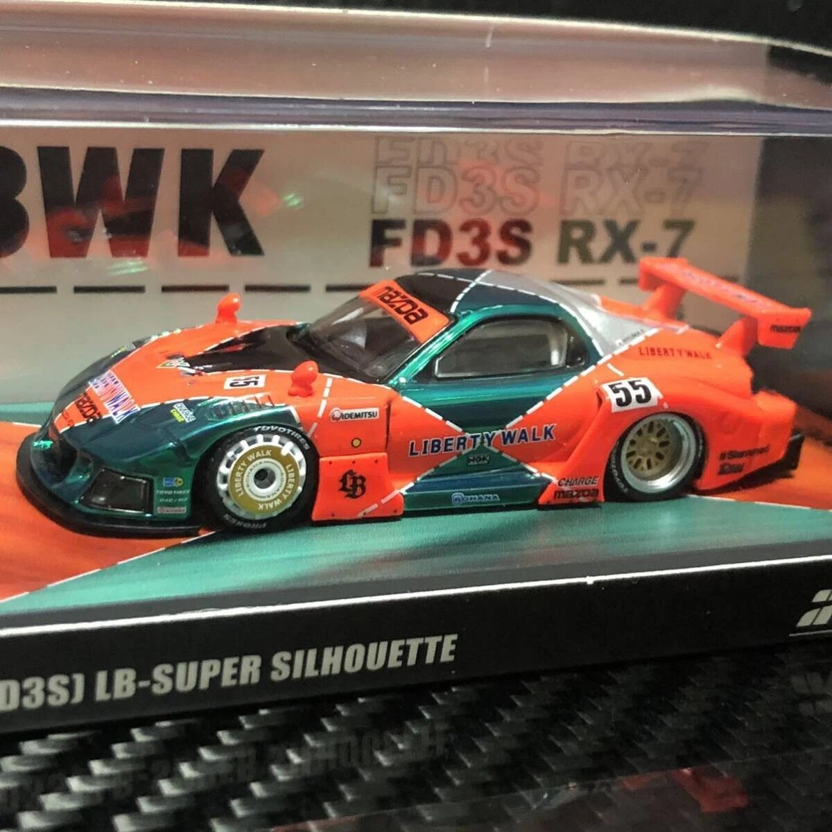 CHASE CAR - INNO64 Mazda LBWK FD3S RX-7 Diecast Expo MDX