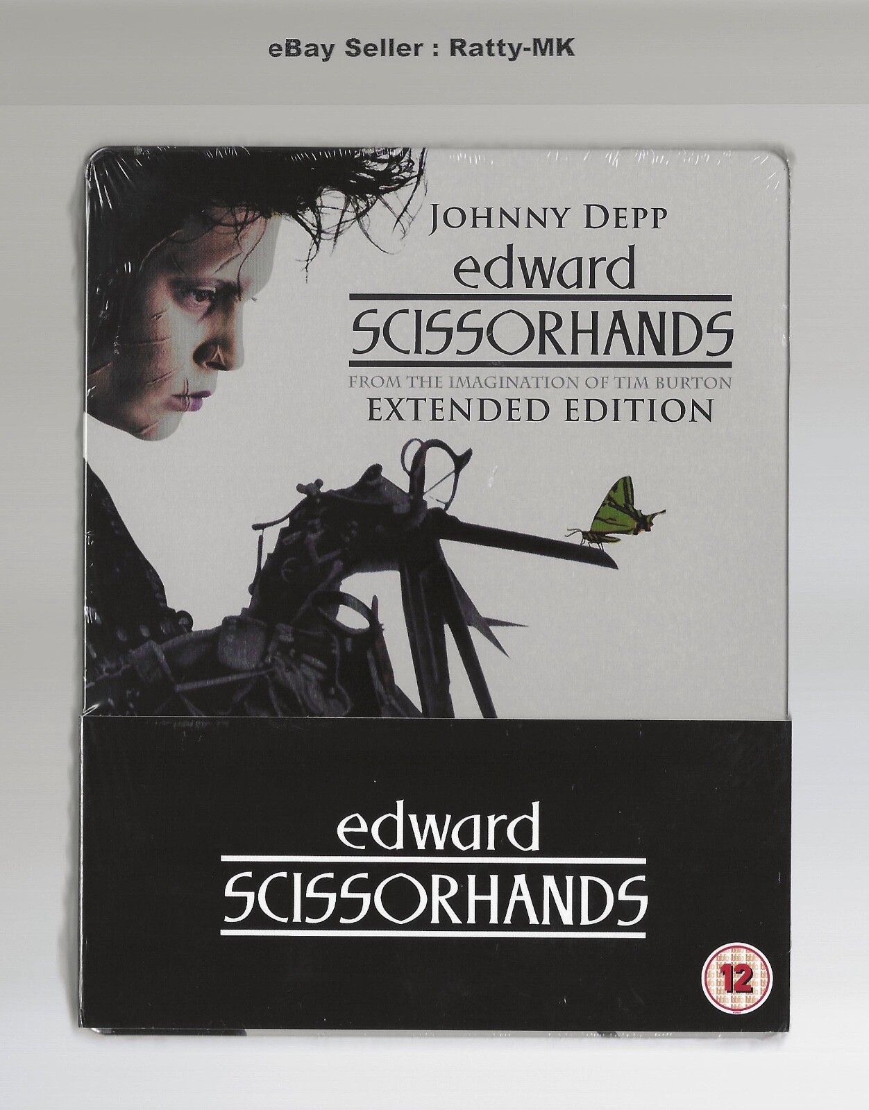 EDWARD SCISSORHANDS - UK EXCLUSIVE BLU RAY STEELBOOK - NEW (READ DESCRIPTION)