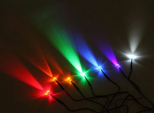 100 x 3 mm vorverdrahtet DC 5 V-12 V Micro LED Leuchten emittierende Dioden Mini Birnen Lampe - Bild 9 von 26