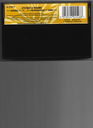 Terrorize- It's Just A Feeling Remix UK Cassette single 1992 - Picture 2 of 2