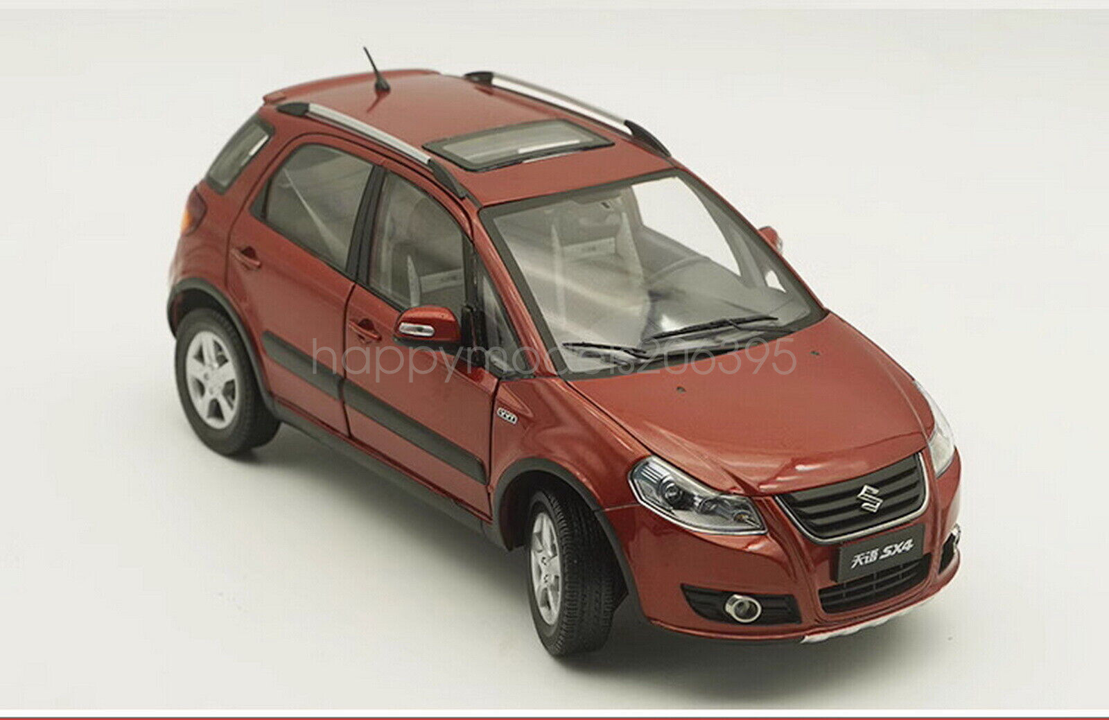 1/18 Scale Suzuki SX4 Red Diecast Car Toy Collectible in Box