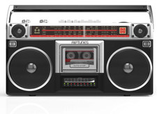Retro Boombox Radio Cassette Player Recorder AM/FM Radio Wireless Streaming 80s