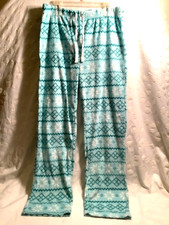 Sleepwear Bottoms 2 XL Turquoise Blue Snowflakes New! U.S.Domestic Ship only