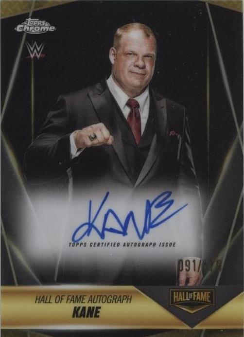 Kane Autograph 2025 Topps Chrome WWE - Hall of Fame Autographs Kane #HOF-KN Refractor ...