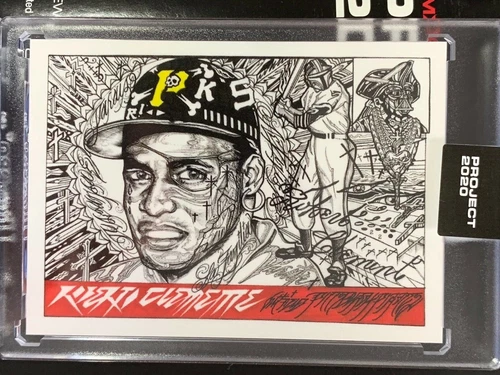 Topps Project 2020 Roberto Clemente #68 1955 Topps Card by JK5 Pirates SP
