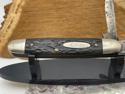 Vintage (1940-64) Case 62055 2 blade Cigar Jack Jigged Black Vintage (1940-64) Case 62055 2 blade Cigar Jack Jigged Black