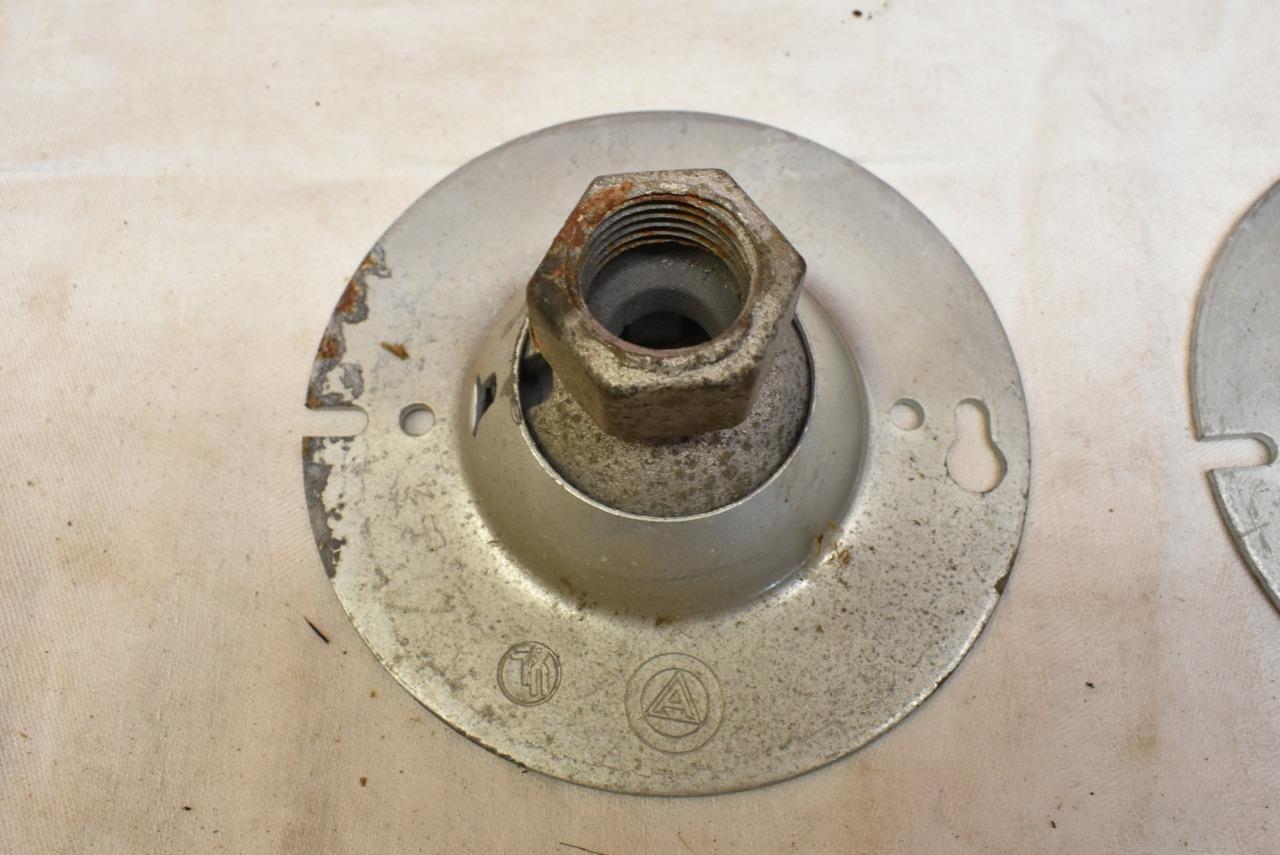 5 Vintage NEW APPLETON 8438R 8438R Swivel Hanger Cover Ceiling Light