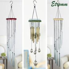 Wind Chimes Large Deep Tone Chapel Bells 12 Tubes Outdoor Garden Home Decor Gift