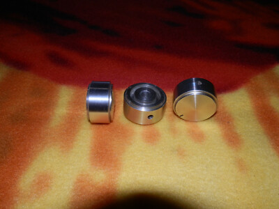 AKKUPHASE ORIGINAL LINKS/RECHTS/AUSGANG POWER KNOB METALLIC PART RARITÄT HIGH END!!