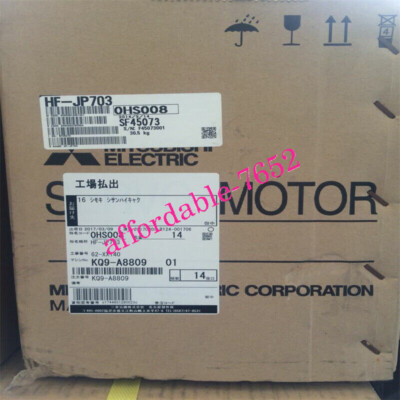 NEW MITSUBISHI AC SERVO MOTOR HF-JP703 EXPEDITED SHIPPING FedEx or DHL or UPS