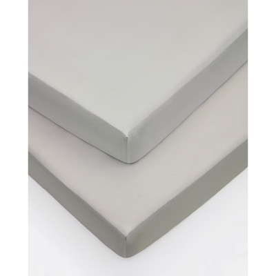 Baumwolle Bettlaken Matratze Spannbetttuch Single Elastisch Ultra Glatt Komfort 2-tlg