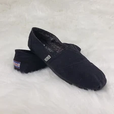 BOBS by Skechers 33645 Black Slip On Casual Comfort Shoes Womens Size US 7.5