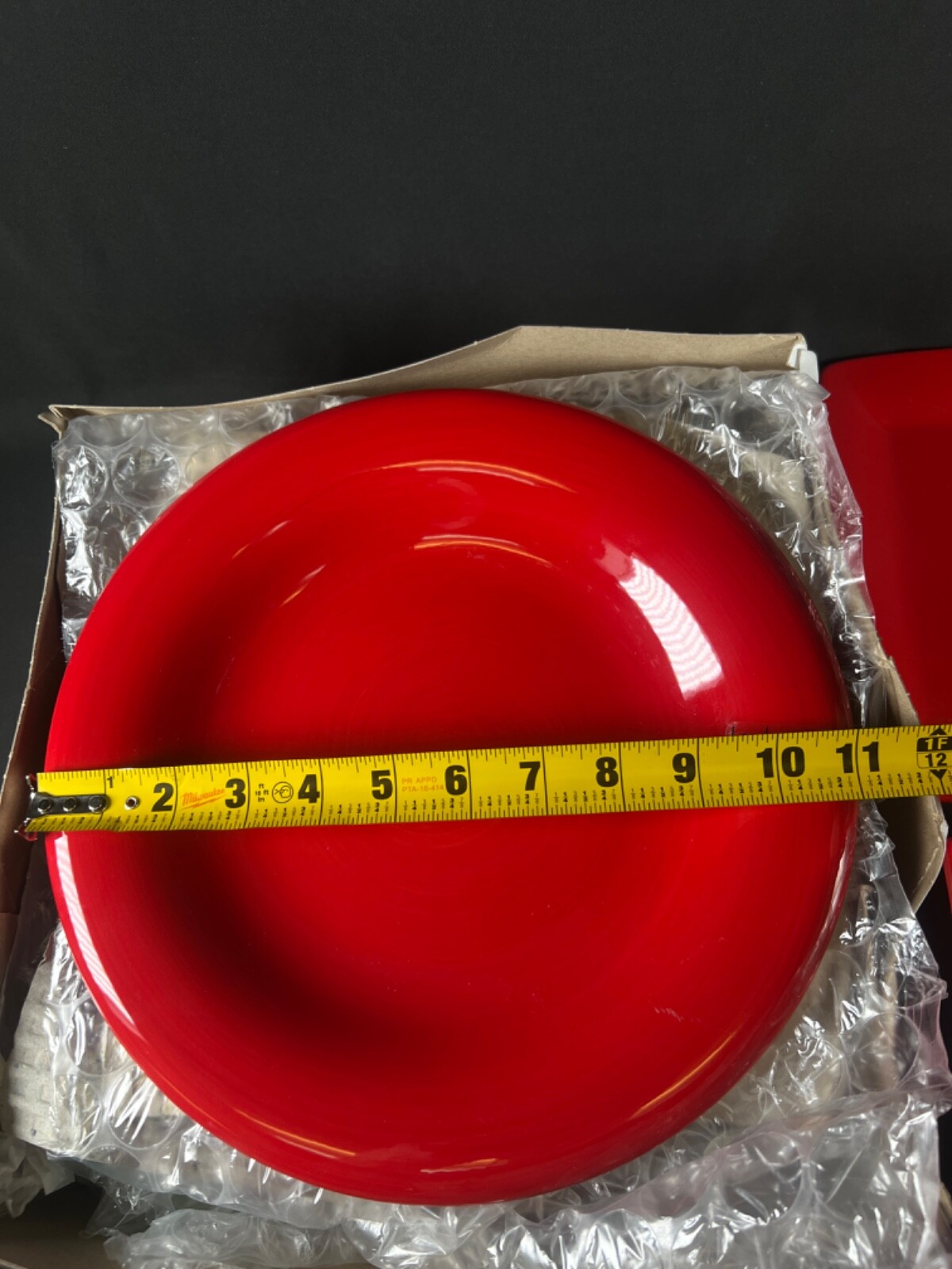 9X espana life style macys new dinner plate blaze red set bowl salad kitchen