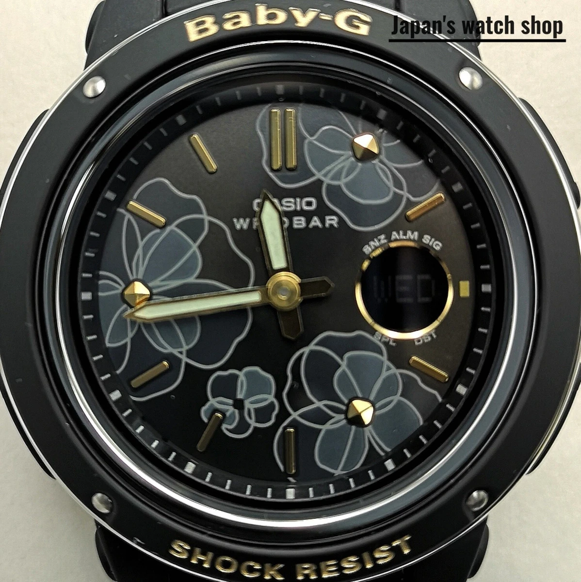 CASIO Baby-G BGA-150FL-1AJF Floral Dial Series Black Women's Watch