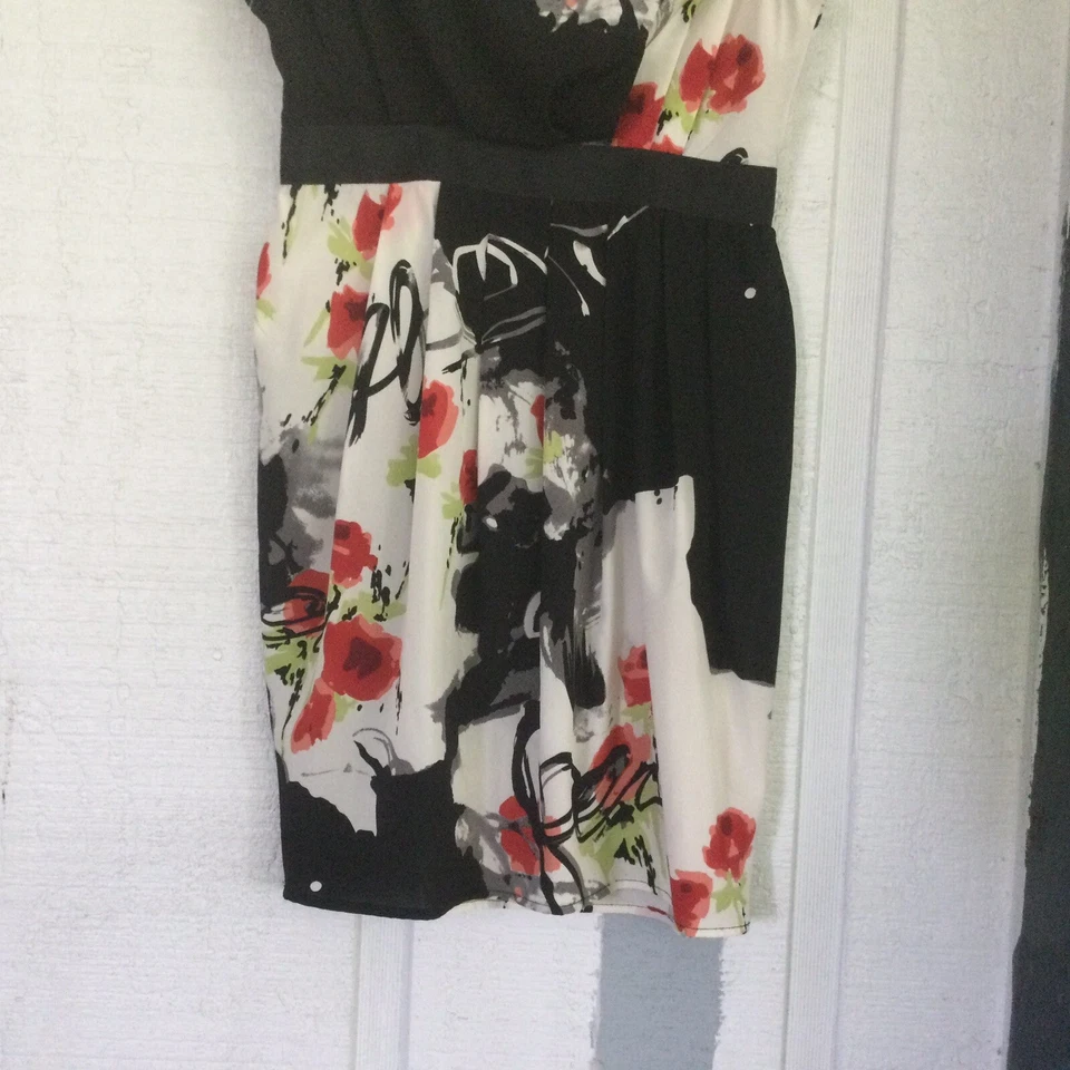 Rubber Ducky Productions Inc.  Print Silk Blend Dress Color Multi Size S Foto 3 de 4